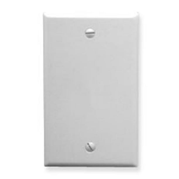 2x 4 Gang Blank Wall Plate Faceplate Cover Smooth Decora Wallplate Switch White 